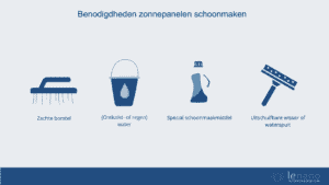 Benodigdheden zonnepanelen schoonmaken